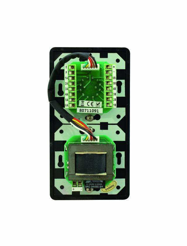 Omnitronic Einbau ELA-Lautstärkeregler und -Programmwähler Schwarz