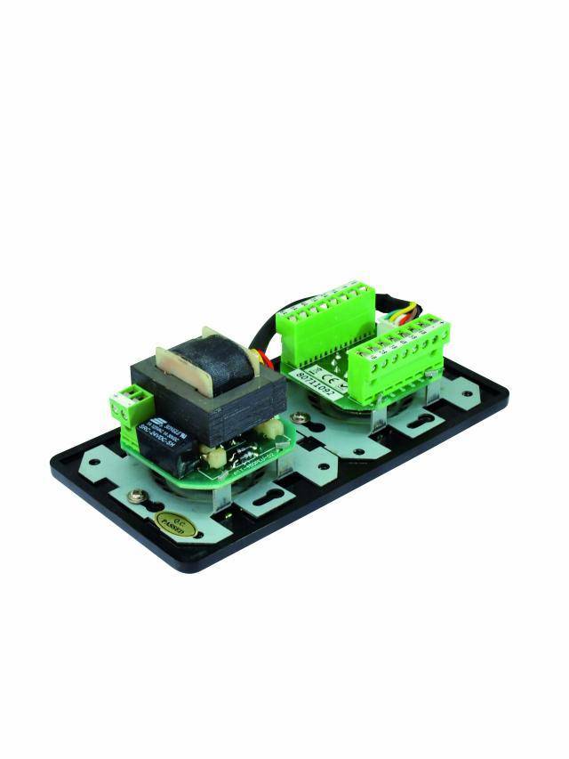 Omnitronic Einbau ELA-Lautstärkeregler und -Programmwähler Schwarz