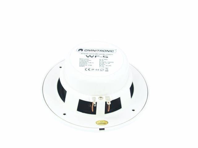 Omnitronic WF-5 Einbaulautsprecher 45 W 8 Ω Weiß 1 St.
