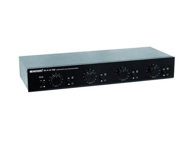 Omnitronic ELA 2/4S ELA-Lautstärkeregler Schwarz