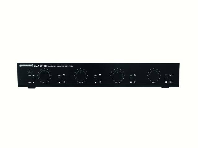 Omnitronic ELA 2/4S ELA-Lautstärkeregler Schwarz