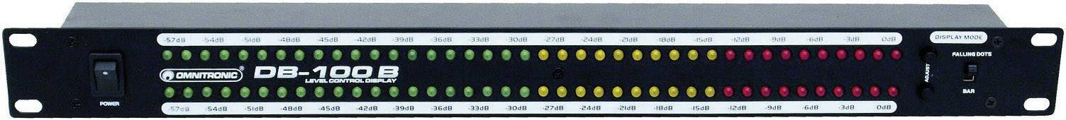 Omnitronic DB-100B 1-Kanal 19 Zoll Lautstärke-Anzeige