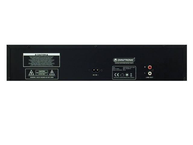 Omnitronic XDP-1400 DJ Einzel CD Player 19 Zoll
