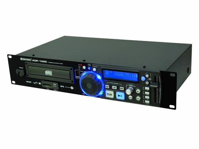 Omnitronic XDP-1400 DJ Einzel CD Player 19 Zoll