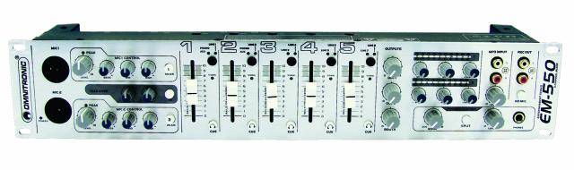 Omnitronic EM-550 DJ Mixer 19 Zoll Einbau