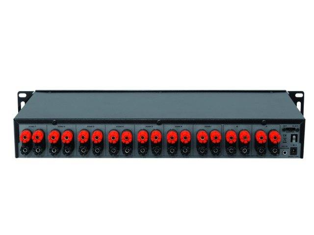 Omnitronic LUB-27 7 Port Lautsprecher-Umschalter Schwarz