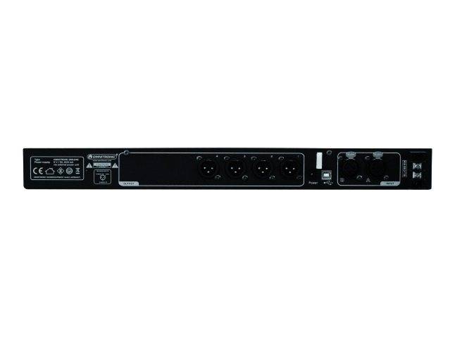 Omnitronic DXO-24E 4-Kanal 19 Zoll Frequenzweiche mit Display