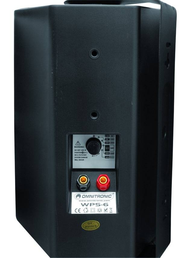 Omnitronic WPS-6S ELA-Wandlautsprecher 40 W Schwarz 1 St.