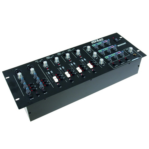 Omnitronic EM-640B DJ Mixer 19 Zoll Einbau