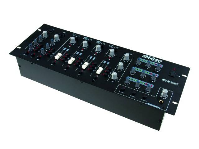 Omnitronic EM-640B DJ Mixer 19 Zoll Einbau