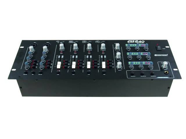 Omnitronic EM-640B DJ Mixer 19 Zoll Einbau