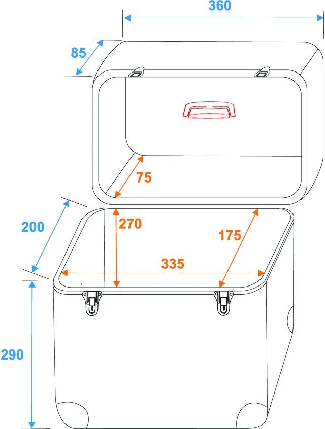 Roadinger 30110026 Case (L x B x H) 230 x 370 x 400mm
