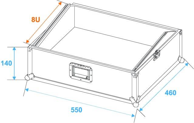 Roadinger MCB-19 Case (L x B x H) 270 x 580 x 500mm