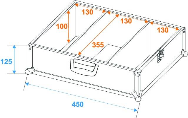 Roadinger Profi Case (L x B x H) 435 x 475 x 230mm