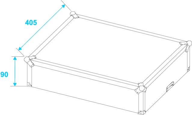 Roadinger Case Case (L x B x H) 240 x 470 x 440mm