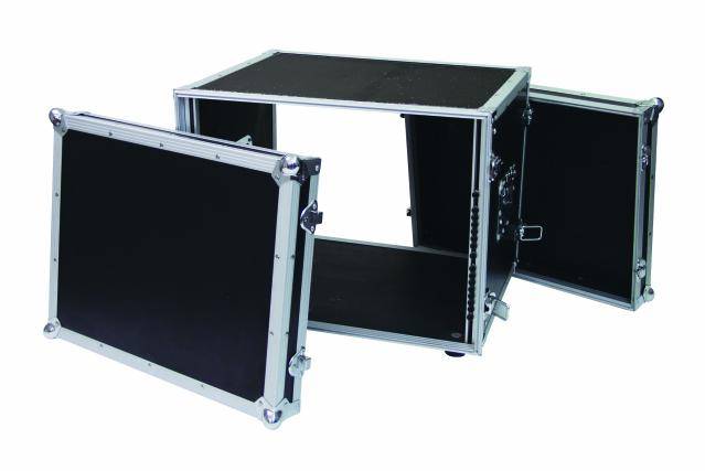 Roadinger CO DD 19 Zoll Rack 8 HE Holz inkl. Griff