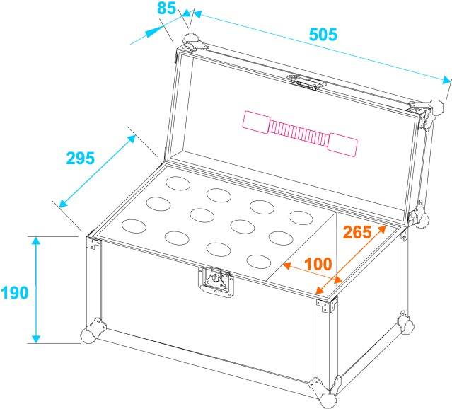 30109894 Mikrofoncase (L x B x H) 340 x 520 x 330 mm
