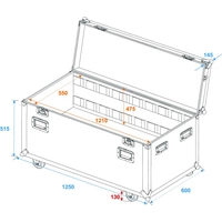 Roadinger Universal Tourcase Case (L x B x H) 620 x 1260 x 660mm Roadinger Universal Tourcase Case (L x B x H) 620 x 1260 x 660mm