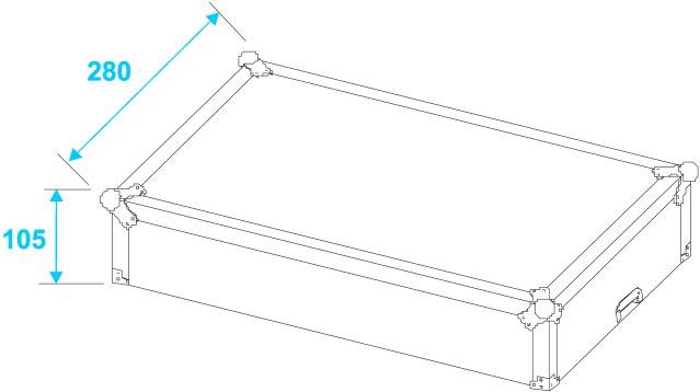 Roadinger Mixer Case Case (L x B x H) 300 x 560 x 260mm