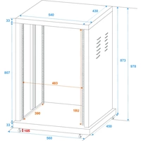 Roadinger SR-19 19 Zoll Rack 18 HE Stahl inkl. Rollen Roadinger SR-19 19 Zoll Rack 18 HE Stahl inkl. Rollen