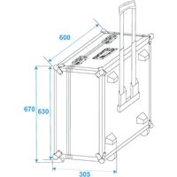 Roadinger für 2x TS-150/TS-7/TS-255 Case (L x B x H) 610 x 680 x 310 mm Roadinger für 2x TS-150/TS-7/TS-255 Case (L x B x H) 610 x 680 x 310 mm