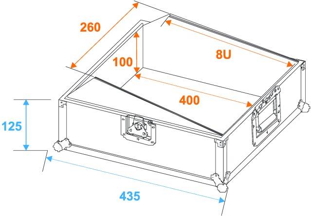 Roadinger MCR-10 Case (L x B x H) 440 x 330 x 220mm