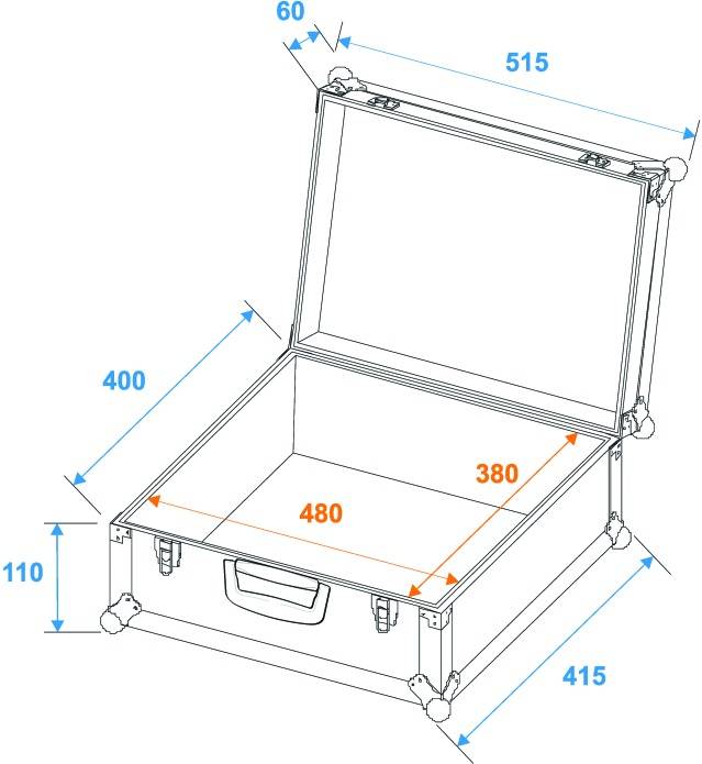 Roadinger Universal Case Case (L x B x H) 515 x 415 x 170 mm