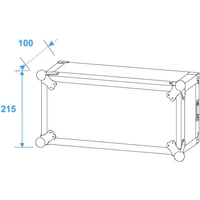 Roadinger PR-2ST 19 Zoll Rack 4 HE Holz inkl. Griff Roadinger PR-2ST 19 Zoll Rack 4 HE Holz inkl. Griff