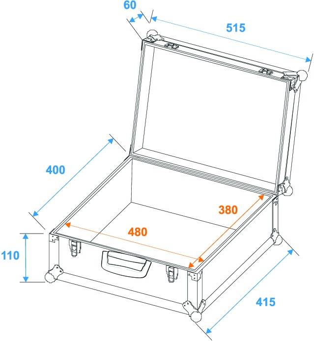 Roadinger Roadinger Case Case (L x B x H) 445 x 525 x 195 mm