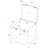 Roadinger Transportcase 40cm Case (L x B x H) 445 x 445 x 525mm Roadinger Transportcase 40cm Case (L x B x H) 445 x 445 x 525mm