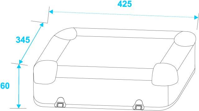 Roadinger ALU Case Case (L x B x H) 380 x 425 x 175mm