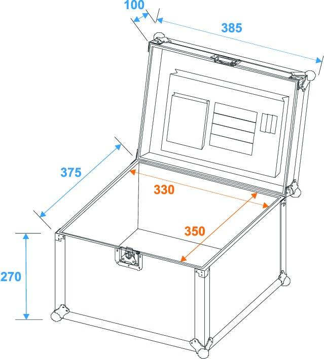Roadinger Roadinger Universal Case Case (L x B x H) 410 x 400 x 375 mm