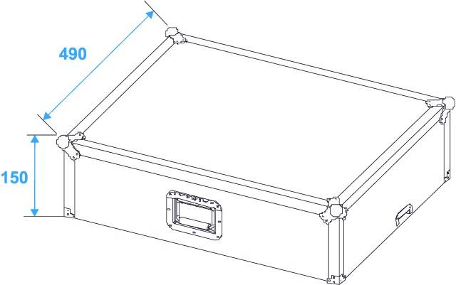 Roadinger Mixer-Case LS-19 CD-Case (L x B x H) 490 x 560 x 280mm