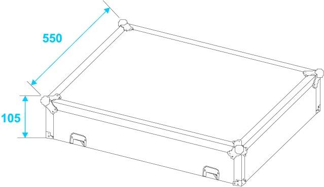 Roadinger Roadinger MCB-19 Case (L x B x H) 250 x 570 x 730 mm