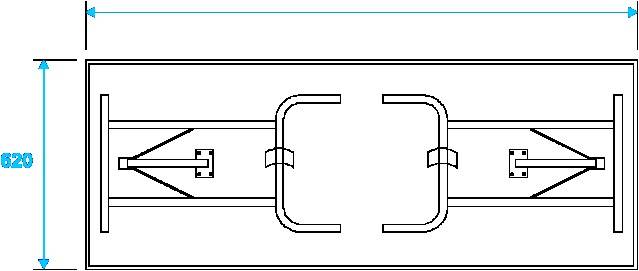 Roadinger Case Ausführung Case (L x B x H) 650 x 1650 x 250mm
