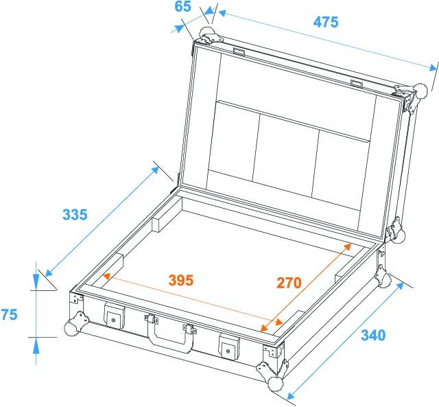 Roadinger Laptopcase LC-17 Case (L x B x H) 150 x 495 x 385mm