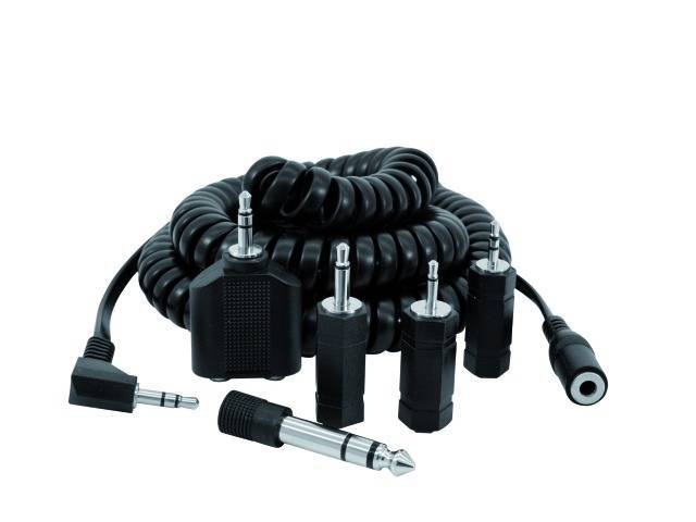 Omnitronic 14006504 Klinken Adapterkabel [1x Klinkenstecker 2.5 mm, Klinkenstecker 3.5 mm, Klinkenstecker 6.35mm - 1x