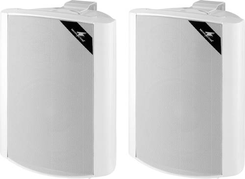 Monacor EUL-80/WS ELA-Lautsprecherbox 30W Weiß 1 Paar