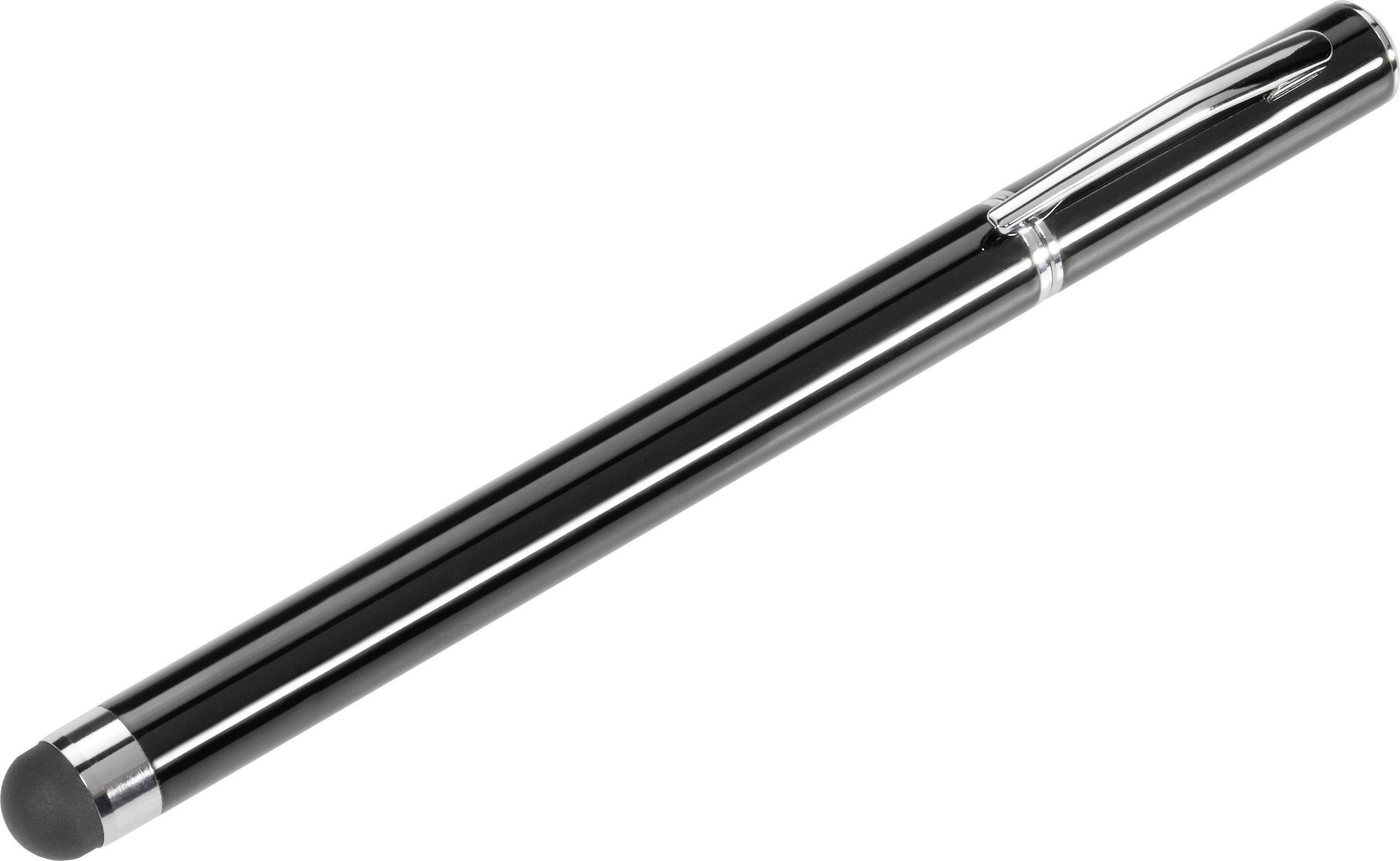 Renkforce Stylus Touchpen mit Kugelschreiber Schwarz