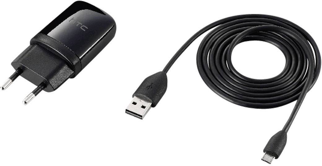 HTC Ladegerät Micro-USB TC E250 Ladeadapter Schwarz