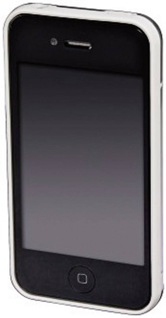 HANDY-COVER DUAL IPHONE 4, TRANSP/WEIß