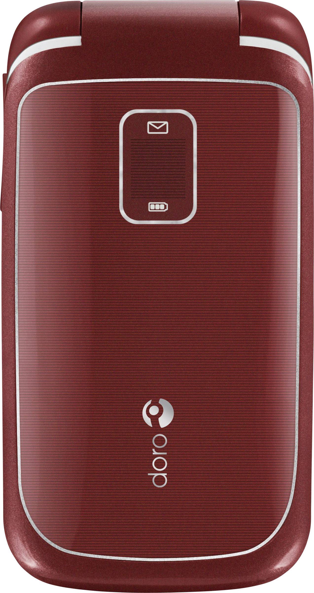 Doro PhoneEasy 610 Großtasten-/Seniorenhandy Rot