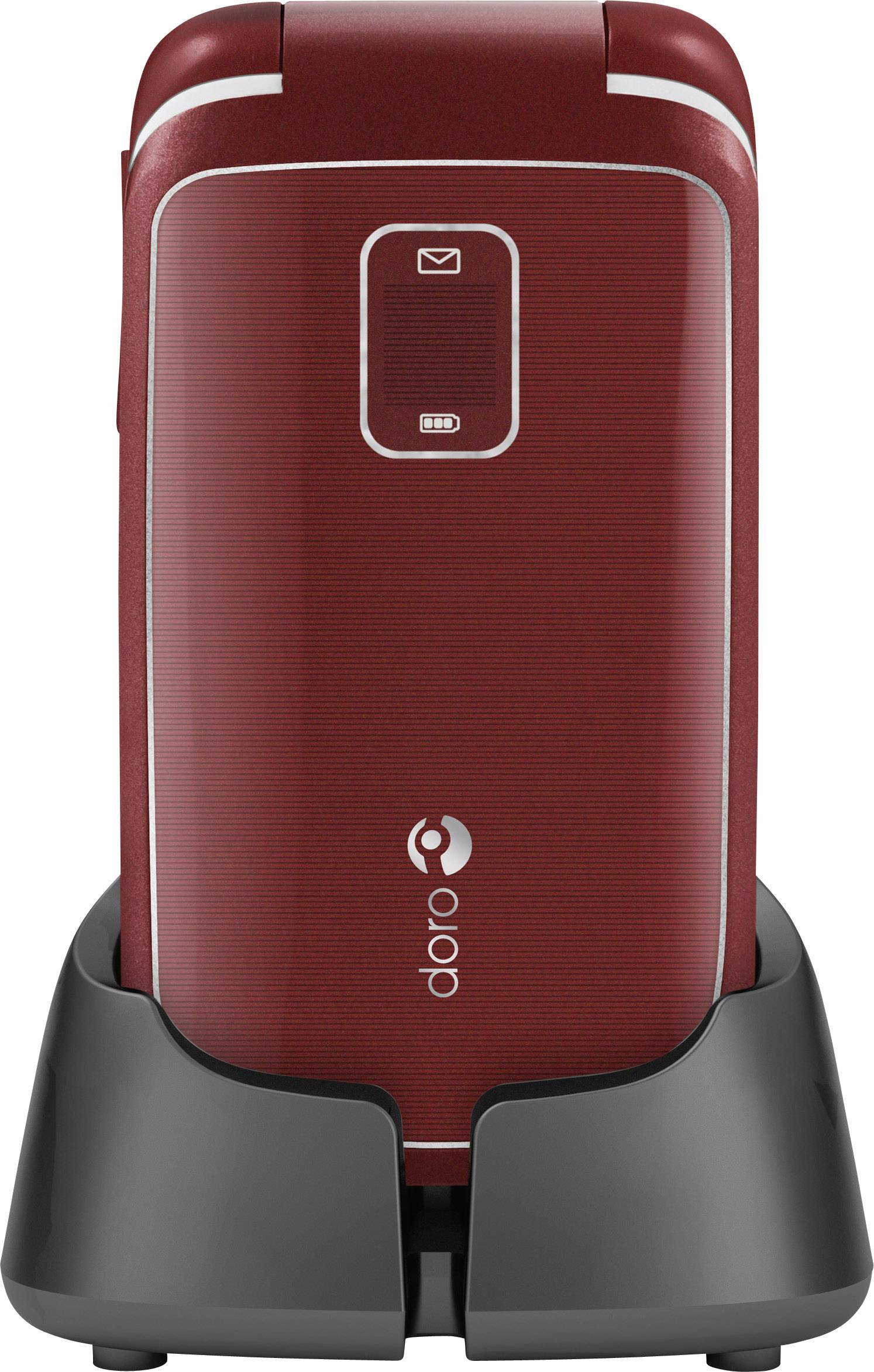 Doro PhoneEasy 610 Großtasten-/Seniorenhandy Rot