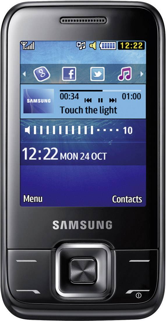 Samsung E2600 Slider Handy Schwarz