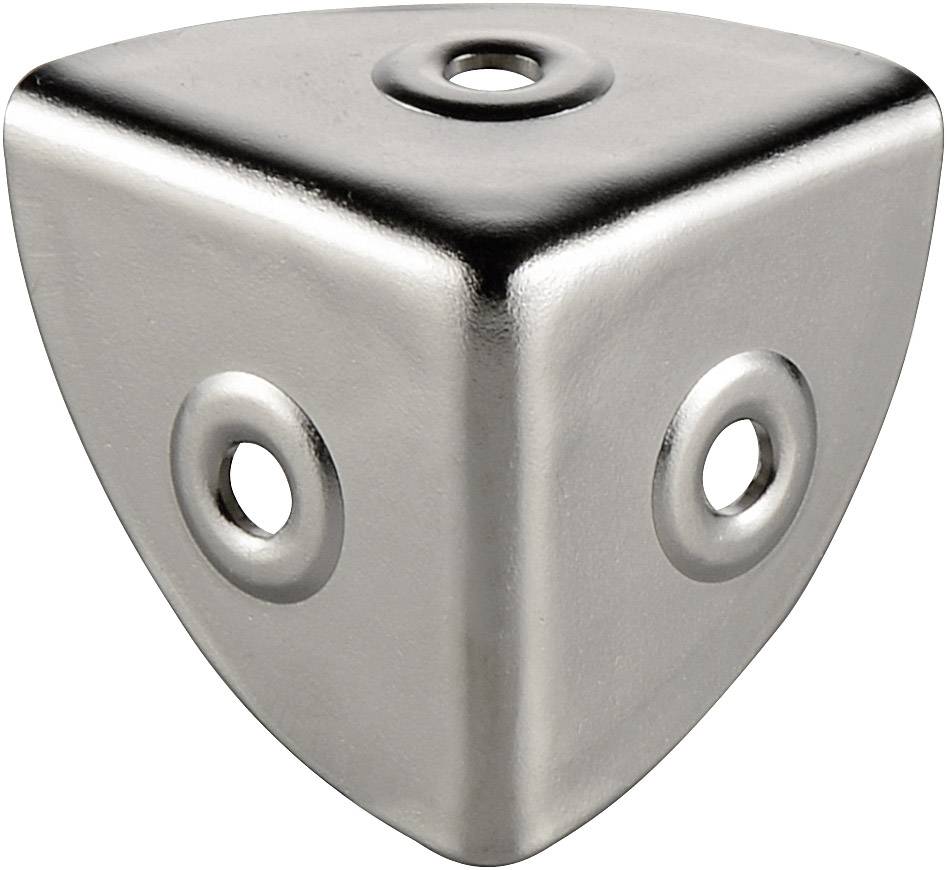 Ein dreiseitiger Metallwürfel mit Löchern in der Mitte jeder Seite, symbolisiert ein ungewöhnliches oder alternatives Spielzubehör.