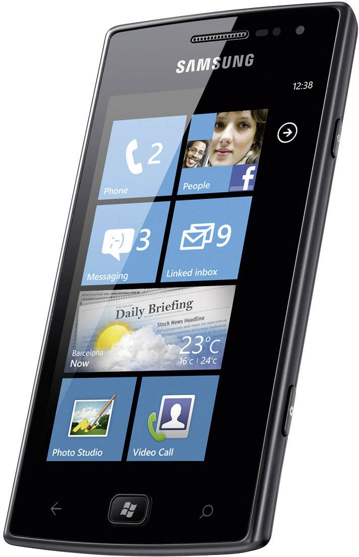 Samsung Omnia W ( () Display, Kamera, Windows® Phone 7.5, )