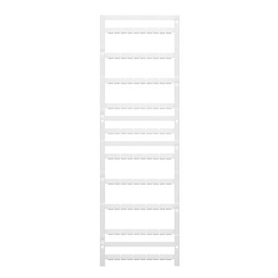 Ein weißes, vertikales, stilisiertes Regal mit neun gleichmäßigen Fächern.