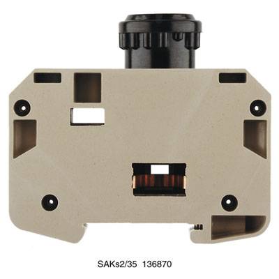 Weidmüller 1368700000 Sicherungsreihenklemme Schrauben Dunkelbeige 20 St.