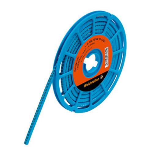 Weidmüller CLI C 1-3 BL/SW 6 CD Kennzeichnungsring Aufdruck 6 Außendurchmesser-Bereich 2.5 bis 5 mm