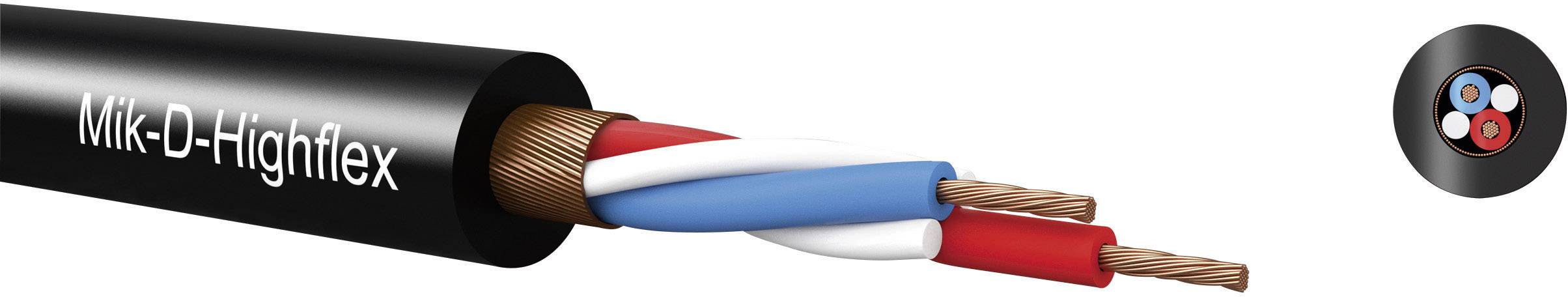 Kabeltronik 580202208 Mikrofonkabel Mik-D-Highflex Stage 2 x 0.22mm² Rot 100m